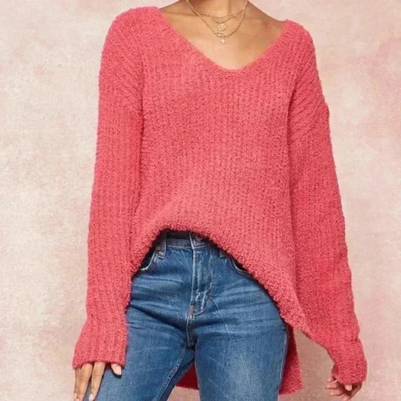 ultra soft Long sleeved Sweater pink - Picture 5 of 6